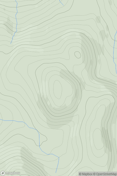 Thumbnail image for Creag an Lochain [Loch Rannoch to Glen Lyon] showing contour plot for surrounding peak